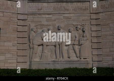 Das Lincoln Boyhood National Memorial Besucherzentrum Stockfoto