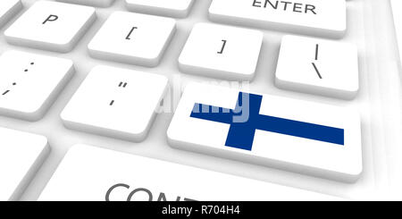 Finnland Racing in die Zukunft Stockfoto