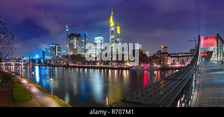 Frankfurt Am Main am Morgen, Deutschland Stockfoto