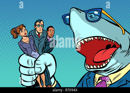 Shark boss Business und Office Personal Stockfoto