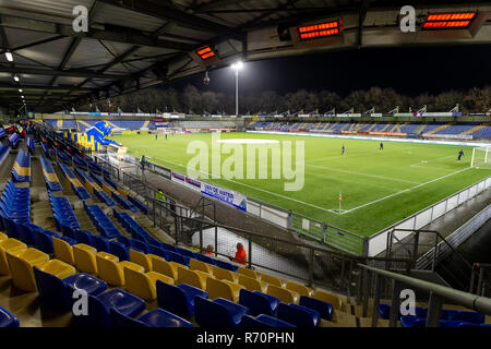WAALWIJK 07-12-2018, Mandemakers Stadion, Fußball Saison 2018 / 2019, Niederländische Keuken Kampioen Divisie, RKC - MVV, Stadion Übersicht vor dem Spiel RKC-MVV Stockfoto