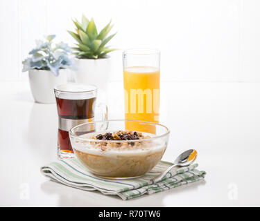 Haferflocken-Frühstück Stockfoto