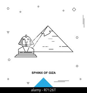 SPHINX von GIZEH Stock Vektor