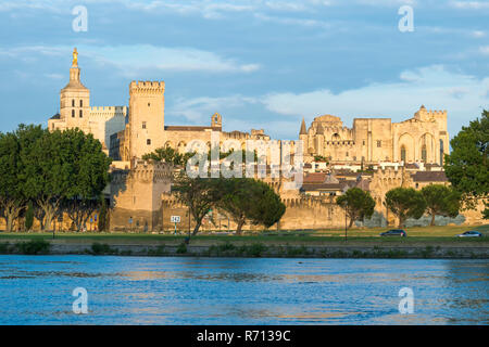 Päpstlichen Palast, Palais des Papes, Weltkulturerbe der UNESCO, Avignon, Vaucluse, Frankreich Stockfoto