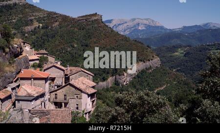 Tallacano, eine verlassene Stadt in der Region Marken in Italien. Stockfoto