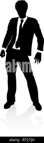 Business Person Silhouette Stock Vektor