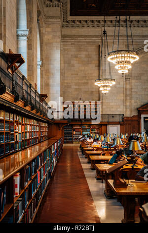 Das Innere der New York Public Library, in Manhattan, New York City Stockfoto