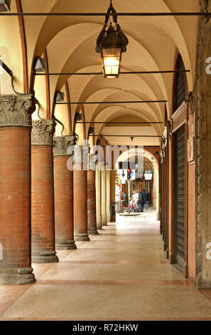 Arkaden von Bologna. Italien Stockfoto