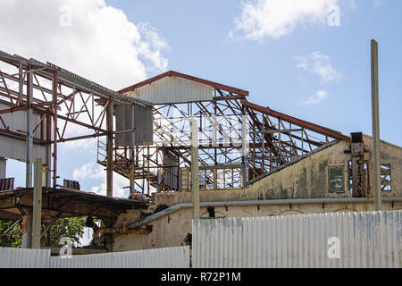Stillgelegte Zuckerrohr Factory Barbados Stockfoto