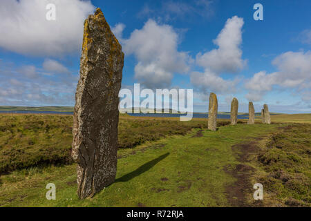 Ring of Brogar, Orkney, Schottland Stockfoto