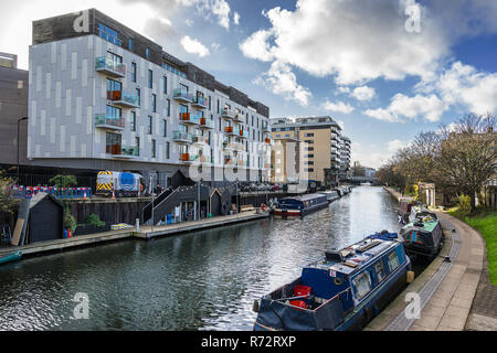 Gainsborough Kanal auf Regents Canal Stockfoto