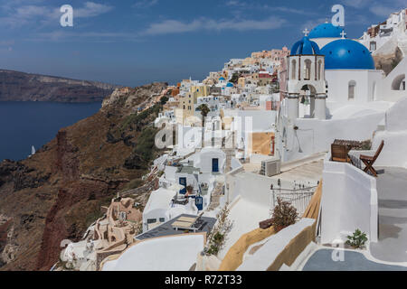 Oia, Santorini, Griechenland Stockfoto