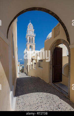 Katholische Kirche, Thira, Fira, Santorini, Griechenland Stockfoto