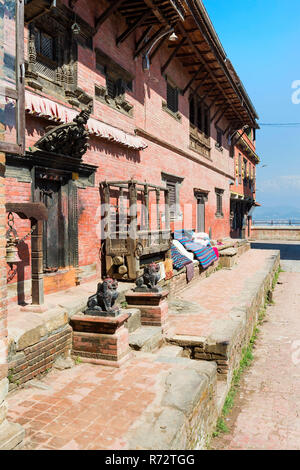 Bagh Bairab Tempel, Kirtipur, Nepal Stockfoto