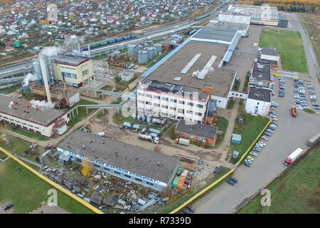 Fat-Anlage. Fabrik für die Verarbeitung von Fett und Öl. Essen industriellen Produktion Stockfoto