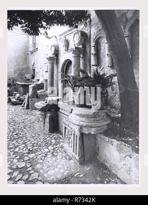 Umbrien Terni Amelia Palazzo Comunale, das ist mein Italien, die italienische Land der Geschichte, mittelalterliche architektonische Skulptur Sarkophag, Hauptstädte. Nach der mittelalterlichen Architektur und Bauskulptur. Piazza del Municipio Piazza Matteotti mit Blick auf den Palazzo Comunale portal Wappen und Abzeichen. Blick auf den Innenbereich von Fresken, Friese, 16. und 17. jahrhundert Gemälde im Salon I & II Antiquitäten Architektur und Bauskulptur, 1. Jahrhundert v. Chr. 1. Jahrhundert n. Chr. bleibt & Fragmente der ehemaligen römischen Palast & des Begräbnisses, Hauptstädte, Statuen, Grabsteine, Sarkophage, Opferaltar. T Stockfoto