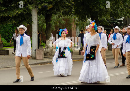 Schließen des Festivals "Polissya Sommer mit Folklore Lutsk Ukraine" 25.08.2018. Stockfoto