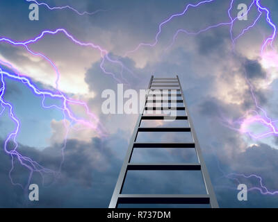 Schwierigkeiten auf dem Weg nach oben Stockfoto