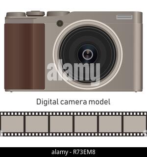 Digitalkamera, isoliert Abbildung Stockfoto