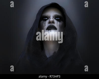 3D-Rendering des Todes Engel oder Dämon. Stockfoto