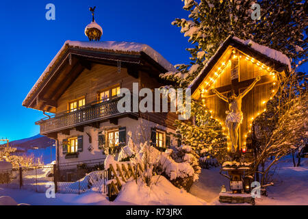 Bauernhof, Neukirchen am Großvenediger, Salzburger Land, Österreich Stockfoto