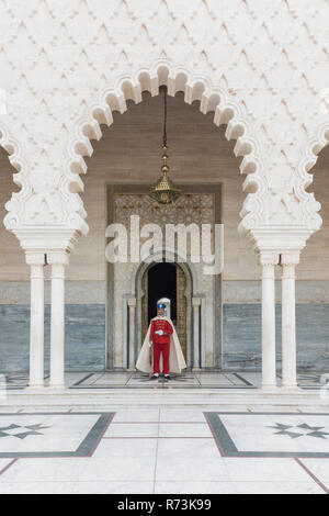 Rabat Mausoleum von König Mohammed V, Marokko Stockfoto