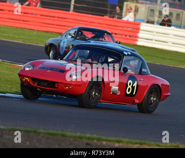 David Tomlin, Lotus Elan, internationale Trophäe für klassische GT Autos, vor '66, GT Autos, Silverstone Classic 2016, Chris McEvoy, Cjm - Fotografie, Klassische Stockfoto