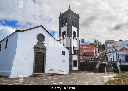 Kirche von Iglesia de San Pedro Apostol, El Sauzal, Teneriffa Stockfoto