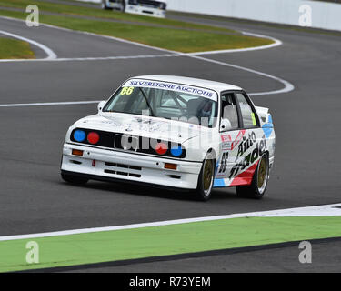 Nick Wal, Harry Wal, BMW M3 E30, Gewinner, historische Tourenwagen Challenge, 1966-1990, Silverstone Classic 2016, 60er Jahre Autos, Chris McEvoy, Cjm-phot Stockfoto