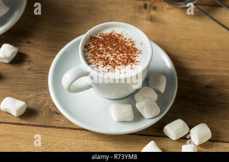 Gesund selbstgemachte Milch und Kakao mit Marshmallows Babyccino Stockfoto