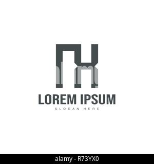 Initial logo Vorlage. Minimalistische schreiben Logo template Design Stock Vektor