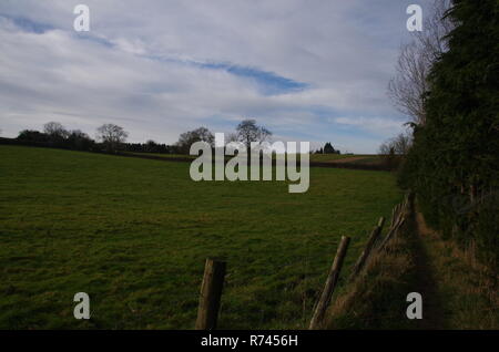 Untere Oddington. Der Macmillan. Weitwanderweg. Gloucestershire. Cotswolds. England. Großbritannien Stockfoto