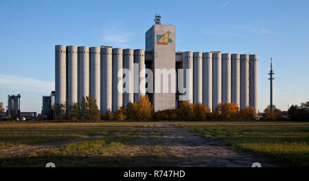 Herzberg an der Elster, Futtersilo, erbaut 1970 er 80er Jahre Stockfoto