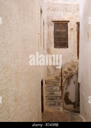 Straßen der alten Stadt Naxos, Insel Naxos, Griechenland Stockfoto