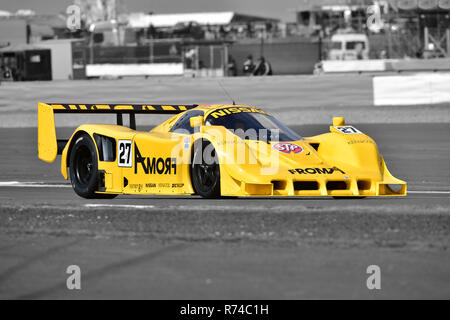 Gareth Evans, Nissan R93, Gruppe C, Silverstone Classic 2016, 60er Jahre Autos, Chris McEvoy, Cjm - Fotografie, klassische Rennwagen, historischen Rennwagen, HSCC Stockfoto