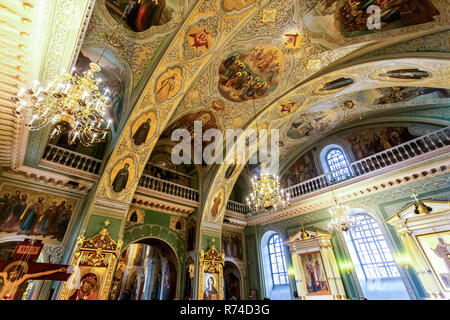 Kazan, Russland - 10. Juni 2018: Das Innere der Verkündigung Kathedrale der Kasaner Kreml, Tatarstan Stockfoto