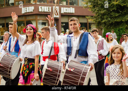 Schließen des Festivals "Polissya Sommer mit Folklore Lutsk Ukraine" 25.08.2018. Stockfoto