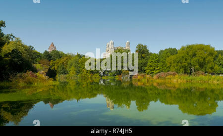 Spaziergang im Park. Park in New York. Stockfoto