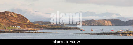 Die Summer Isles von Coigach Halbinsel, in der Nähe von Ullapool, weit im Norden westlich von Schottland, Highlands. Stockfoto