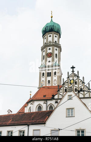 SS Ulrich und Afra Kirche in der Stadt Augsburg Stockfoto