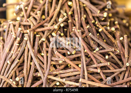 Stapel der Sticks von Süßholzwurzeln Stockfoto