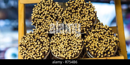 Bündeln der Sticks von Süßholzwurzeln Stockfoto