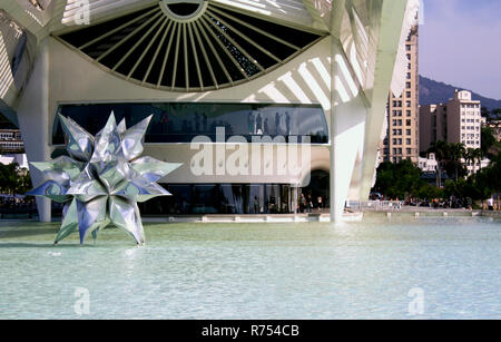 Rio de Janeiro, Brasilien. August 05, 2018. Innenraum des Museum von Morgen in Maua Platz. Der von dem Architekten Santiago Calatrava entworfen. Stockfoto