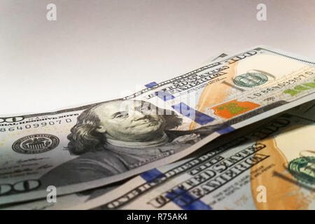 Amerikanische Dollar. Geld Banknoten. Bill geld Dollarscheine Stockfoto