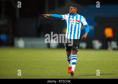 Eindhoven, Niederlande. 7. November 2018. Jan Louwers Stadion, 07-12-2018 Fußball, Niederländische Keuken Kampioen Divisie, Saison 2018-2019, Eindhoven - Jong Utrecht. Eindhoven Spieler Elton Kabangu niedergeschlagen während des Spiels Eindhoven - Jong Utrecht. Credit: Pro Schüsse/Alamy leben Nachrichten Stockfoto