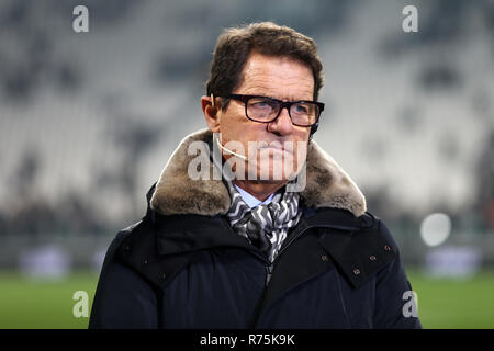 Torino, Italien. 07. Dezember 2018. Ehemalige Trainer Fabio Capello sieht vor der Serie ein Fußballspiel zwischen Juventus FC und FC Internazionale. Credit: Marco Canoniero/Alamy leben Nachrichten Stockfoto
