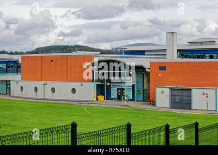 Die Merrick Freizeitzentrum und Schwimmbad in Newton Stewart, Dumfries und Galloway, Schottland. Stockfoto
