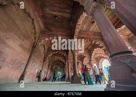 Public Audience Hall (Diwan-i.Aam), Red Fort, Old Delhi, Indien Stockfoto