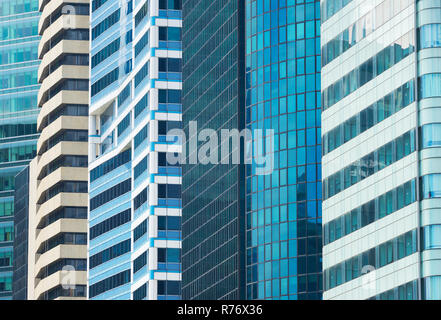 Hintergrund business Architektur Wolkenkratzer Singapur Stockfoto
