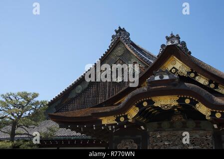 Dächer auf Kyoto Tempel Stockfoto